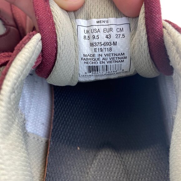 Supra Pecos Sneakers Skateboarding Shoes Marroon  Mens Size 9.5,Athletic - Picture 16 of 16